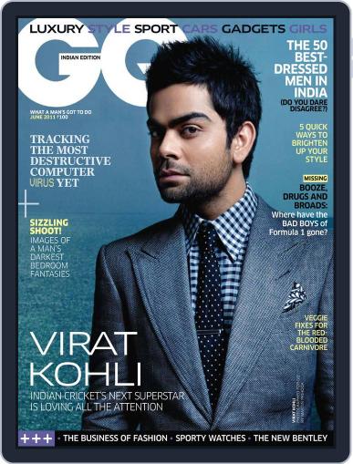 GQ India June 1st, 2011 Digital Back Issue Cover
