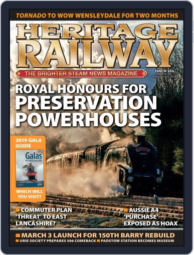 Heritage Railway January 1st, 2019 Digital Back Issue Cover
