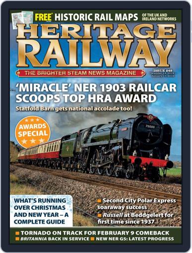 Heritage Railway December 1st, 2018 Digital Back Issue Cover