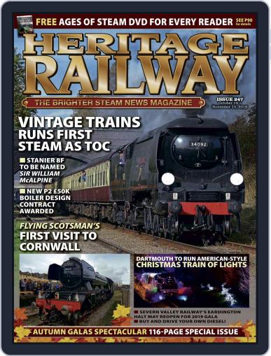 Heritage Railway October 1st, 2018 Digital Back Issue Cover