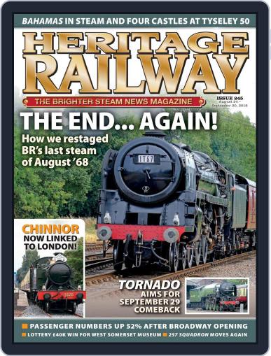 Heritage Railway August 24th, 2018 Digital Back Issue Cover