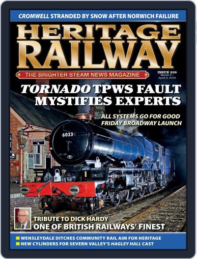 Heritage Railway March 9th, 2018 Digital Back Issue Cover