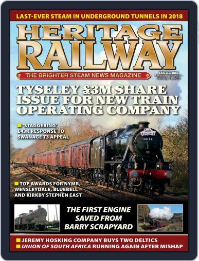 Heritage Railway January 1st, 2018 Digital Back Issue Cover