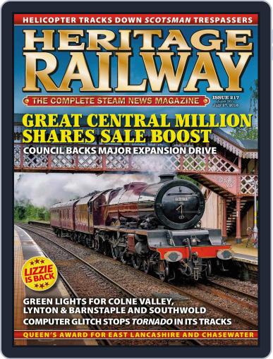 Heritage Railway July 1st, 2016 Digital Back Issue Cover
