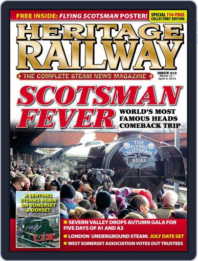 Heritage Railway March 8th, 2016 Digital Back Issue Cover