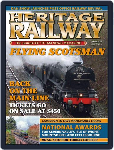 Heritage Railway February 9th, 2016 Digital Back Issue Cover