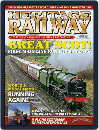 Heritage Railway January 12th, 2016 Digital Back Issue Cover