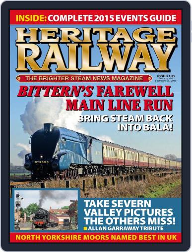 Heritage Railway January 13th, 2015 Digital Back Issue Cover