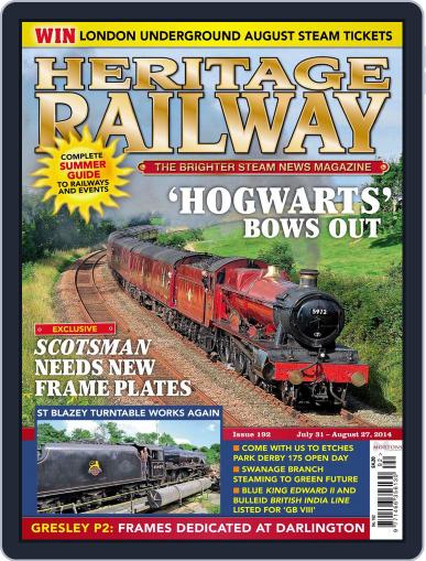 Heritage Railway July 29th, 2014 Digital Back Issue Cover