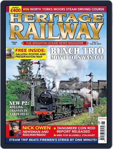 Heritage Railway July 1st, 2014 Digital Back Issue Cover