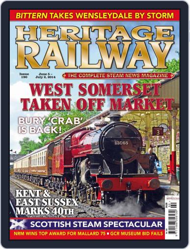 Heritage Railway June 3rd, 2014 Digital Back Issue Cover