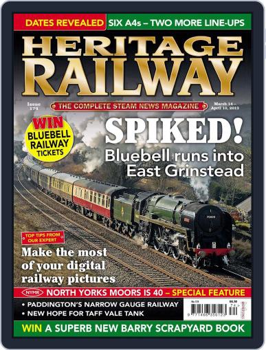Heritage Railway March 13th, 2013 Digital Back Issue Cover
