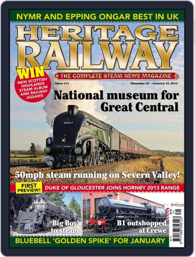 Heritage Railway December 18th, 2012 Digital Back Issue Cover