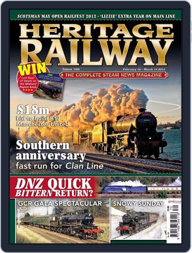 Heritage Railway February 21st, 2012 Digital Back Issue Cover