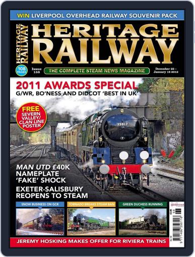 Heritage Railway December 20th, 2011 Digital Back Issue Cover