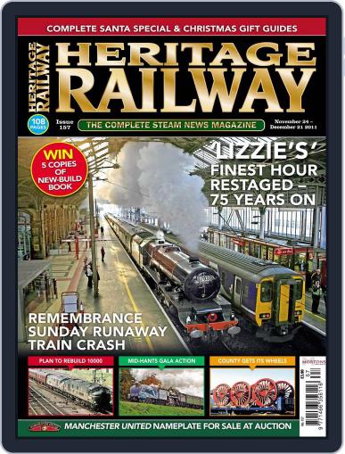 Heritage Railway November 22nd, 2011 Digital Back Issue Cover