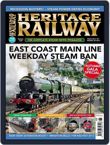 Heritage Railway September 27th, 2011 Digital Back Issue Cover