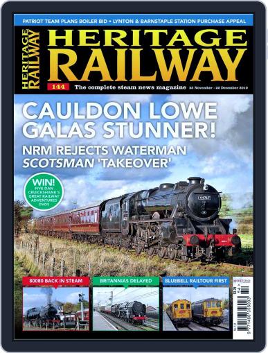 Heritage Railway November 23rd, 2010 Digital Back Issue Cover