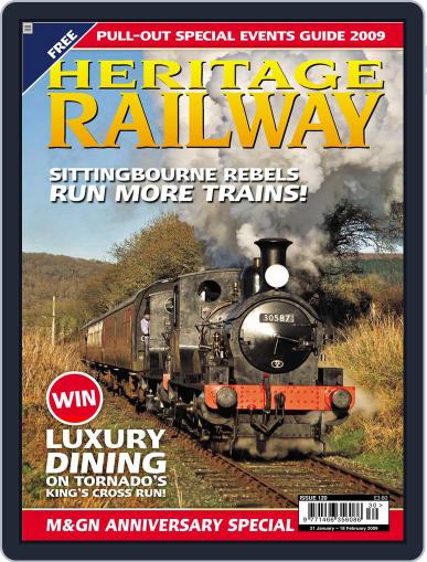 Heritage Railway January 19th, 2009 Digital Back Issue Cover