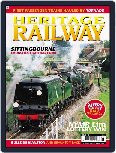 Heritage Railway September 29th, 2008 Digital Back Issue Cover