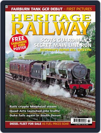 Heritage Railway July 1st, 2008 Digital Back Issue Cover