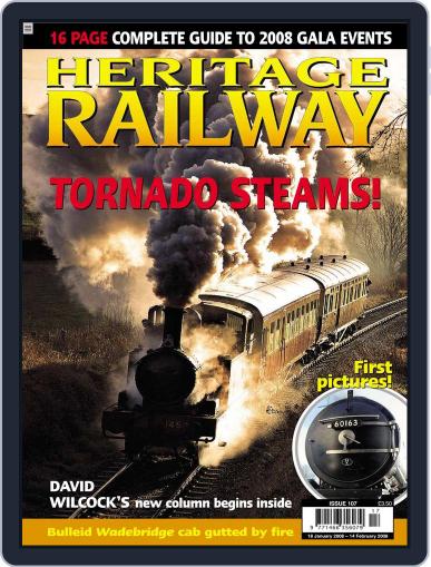 Heritage Railway January 15th, 2008 Digital Back Issue Cover