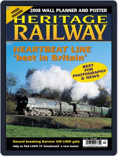 Heritage Railway November 26th, 2007 Digital Back Issue Cover