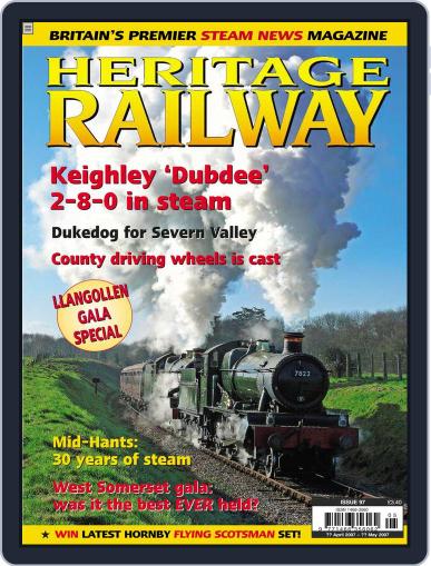 Heritage Railway April 12th, 2007 Digital Back Issue Cover
