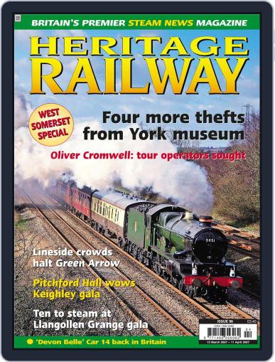 Heritage Railway March 13th, 2007 Digital Back Issue Cover