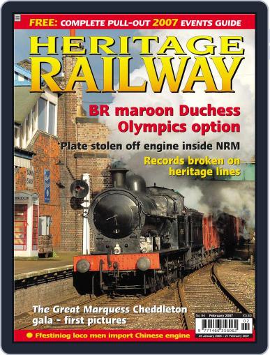 Heritage Railway January 22nd, 2007 Digital Back Issue Cover