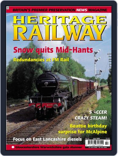 Heritage Railway June 19th, 2006 Digital Back Issue Cover