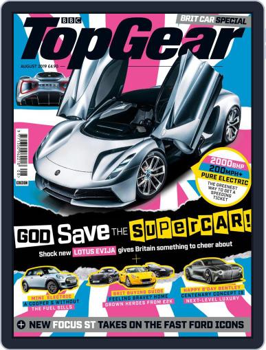 BBC Top Gear August 1st, 2019 Digital Back Issue Cover