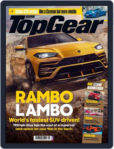 BBC Top Gear January 1st, 2018 Digital Back Issue Cover