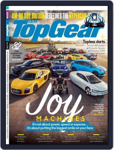 BBC Top Gear August 1st, 2016 Digital Back Issue Cover
