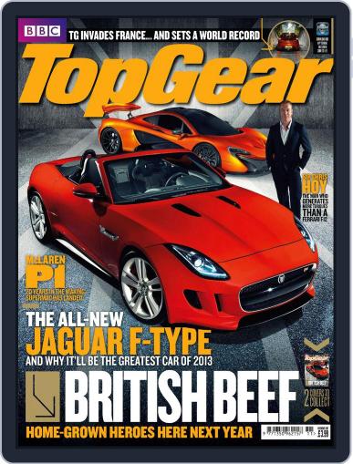 BBC Top Gear October 23rd, 2012 Digital Back Issue Cover