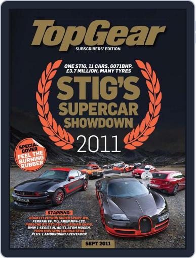 BBC Top Gear August 9th, 2011 Digital Back Issue Cover