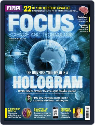 BBC Science Focus February 7th, 2013 Digital Back Issue Cover