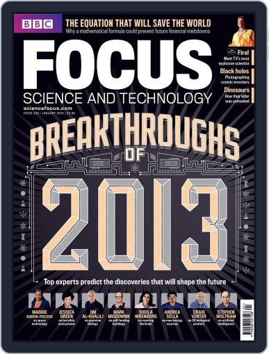 BBC Science Focus December 12th, 2012 Digital Back Issue Cover