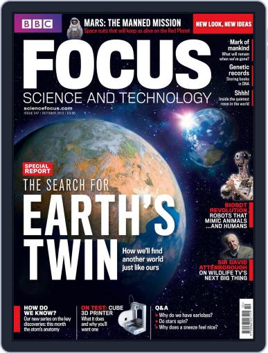 BBC Science Focus September 19th, 2012 Digital Back Issue Cover