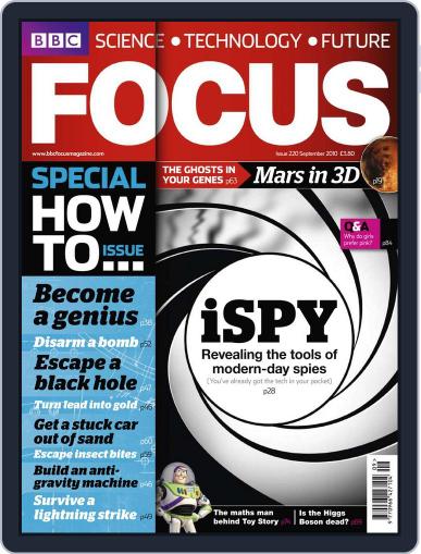 BBC Science Focus September 16th, 2010 Digital Back Issue Cover