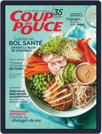 Coup De Pouce April 1st, 2019 Digital Back Issue Cover