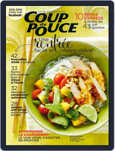 Coup De Pouce September 1st, 2015 Digital Back Issue Cover
