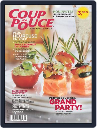 Coup De Pouce December 12th, 2012 Digital Back Issue Cover