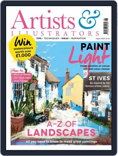 Artists & Illustrators August 1st, 2018 Digital Back Issue Cover