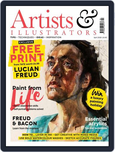 Artists & Illustrators April 1st, 2018 Digital Back Issue Cover