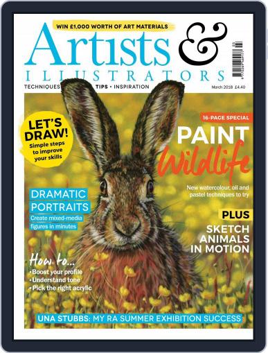Artists & Illustrators March 1st, 2018 Digital Back Issue Cover