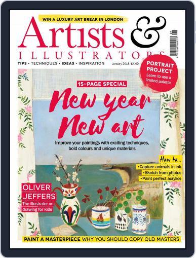 Artists & Illustrators January 1st, 2018 Digital Back Issue Cover