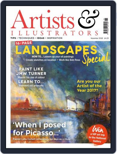 Artists & Illustrators November 1st, 2016 Digital Back Issue Cover