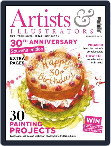 Artists & Illustrators October 1st, 2016 Digital Back Issue Cover