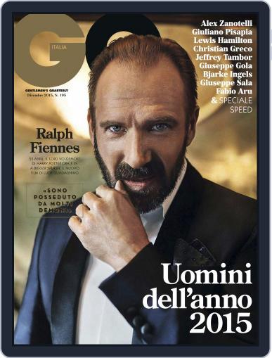 Gq Italia December 1st, 2015 Digital Back Issue Cover